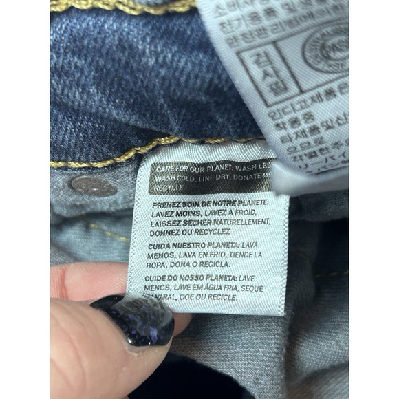 men's levi's dark wash jeans 512 Sz 36x34 Straight - Picture 9 of 11